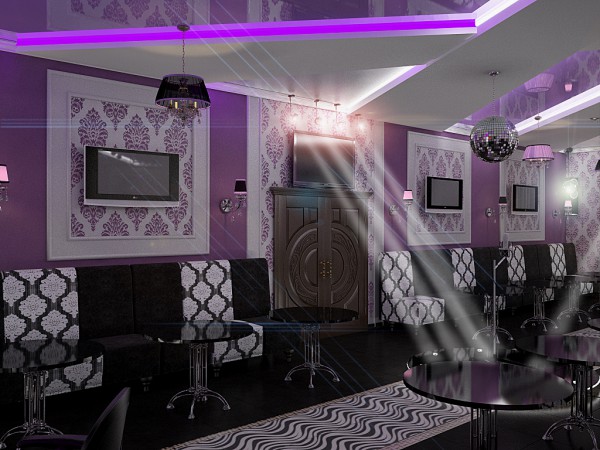 дизайн интерьера, караоке-бар