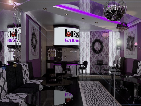 дизайн барной стойки, караоке-бар
