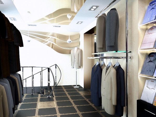 интерьер магазина одежды, проект