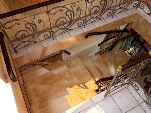 дизайн лестницы пивбара